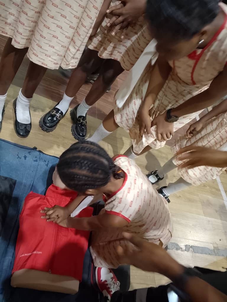 Hubert ogunde memorial school pupil performing CSR