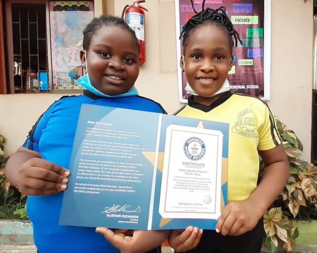 Guinness World Record Certificate